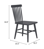 Zeilen Dining Chair (Set of 2) Black