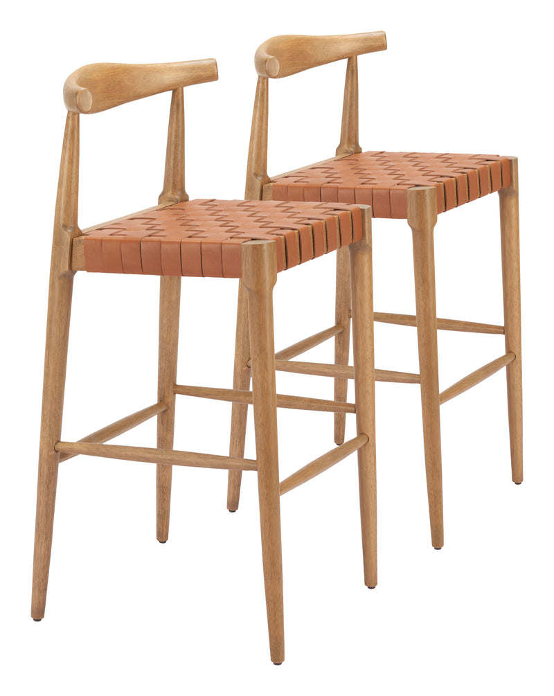Bandani Barstool (Set of 2) Tan