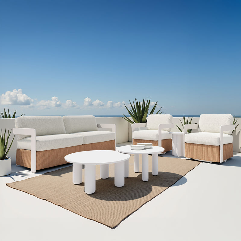 Gelo Sofa White & Brown