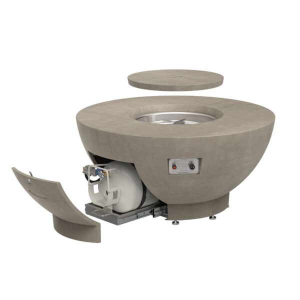 AFD 48" Chat Fire Bowl with Propane Tank Drawer