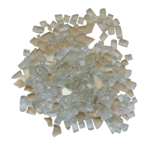 approx. 5 lbs of 1/4" reflective fireglass - 1 sq. ft.