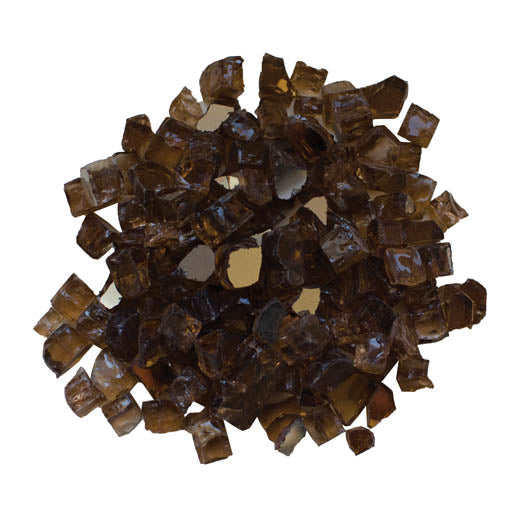 approx. 5 lbs of 1/2" reflective fireglass - 1 sq. ft. of