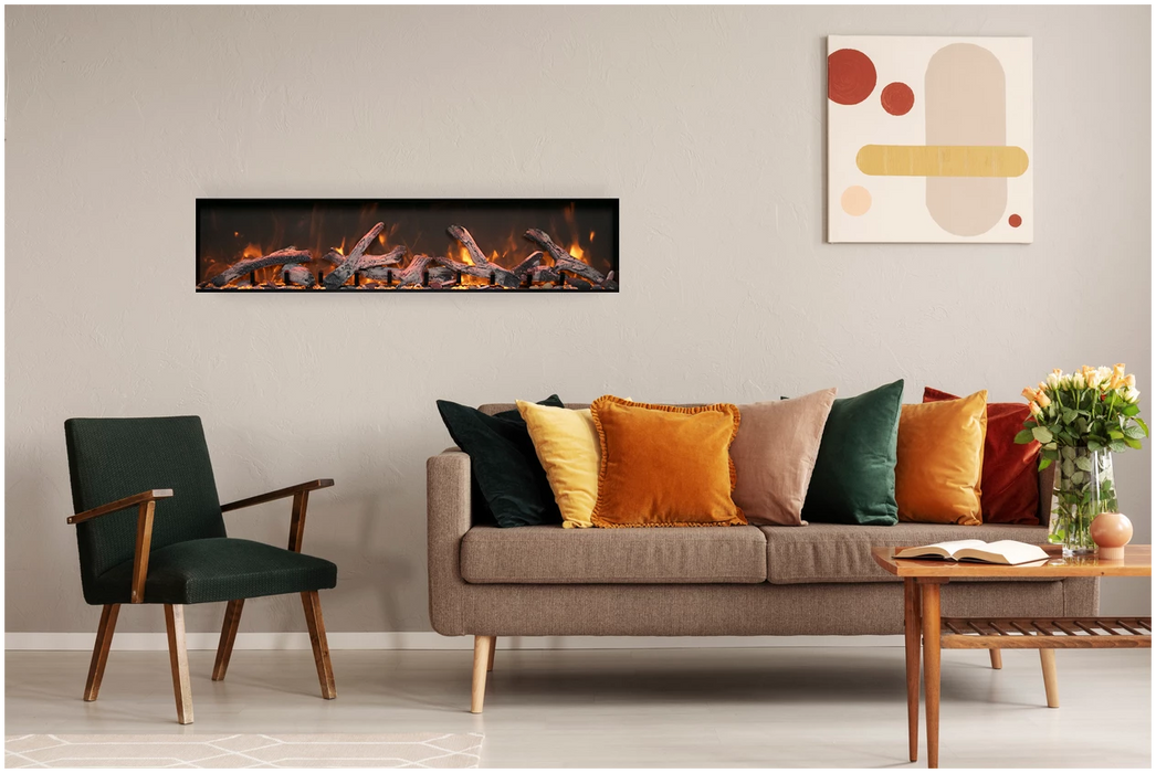 Smart 40″ Wide – Deep Indoor or Outdoor Electric Built-in only with Black Steel Surround