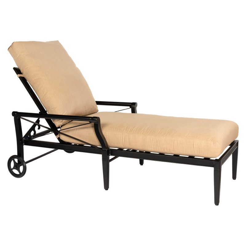 Andover Adjustable Chaise Lounge with Waterfall Cushion Cushion