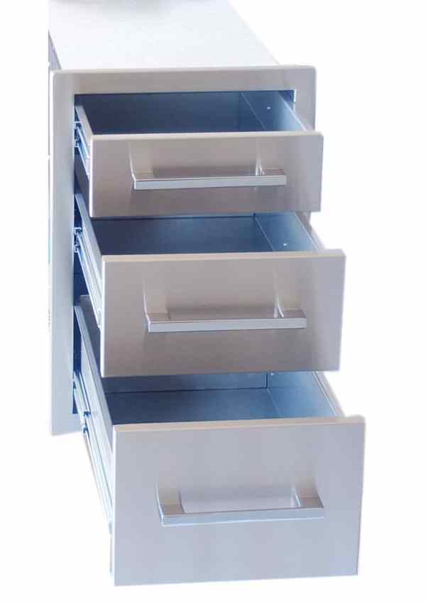 18" Beveled Frame Triple Drawer