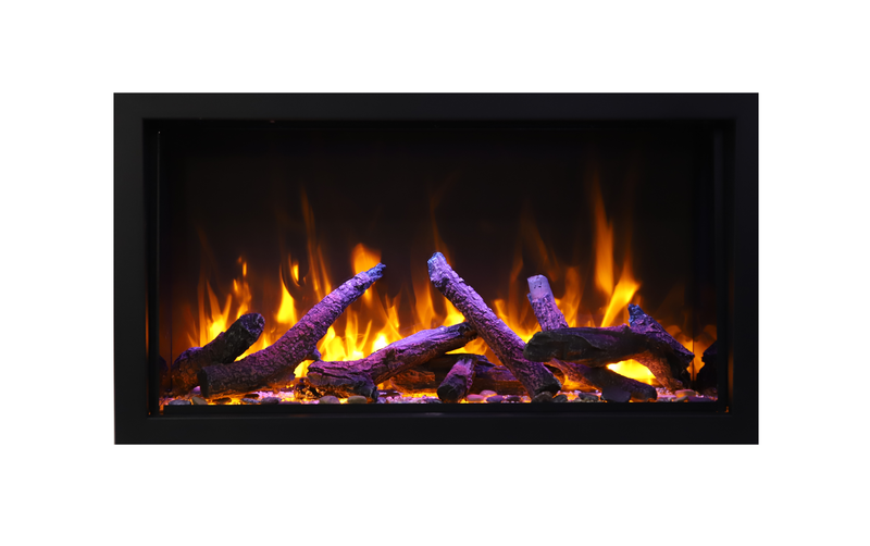 Smart 40″ Wide – Deep Indoor or Outdoor Electric Built-in only with Black Steel Surround