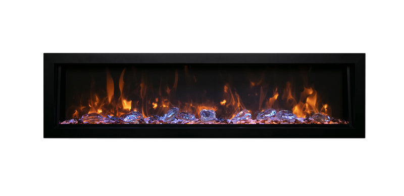 Panorama Deep Full View Smart Electric  - Indoor /Outdoor WiFi Enabled Fireplace