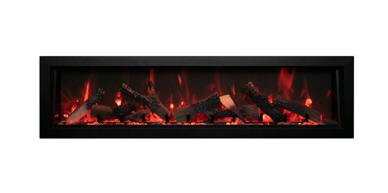Panorama Deep Full View Smart Electric  - Indoor /Outdoor WiFi Enabled Fireplace