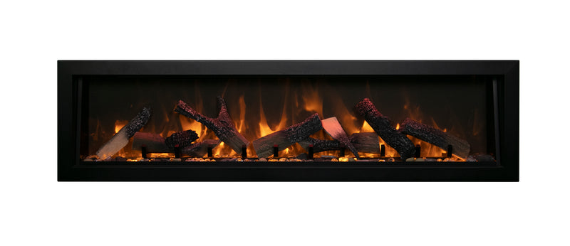 Panorama Deep Full View Smart Electric  - Indoor /Outdoor WiFi Enabled Fireplace