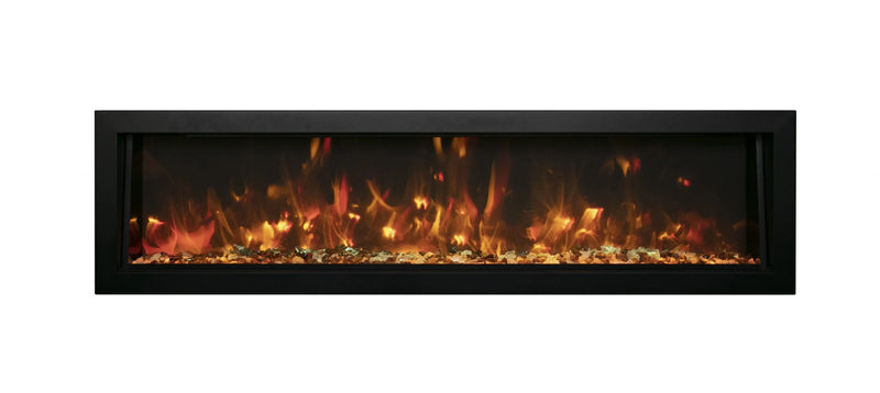 Deep Indoor or Outdoor Electric Built-in only with black steel surround