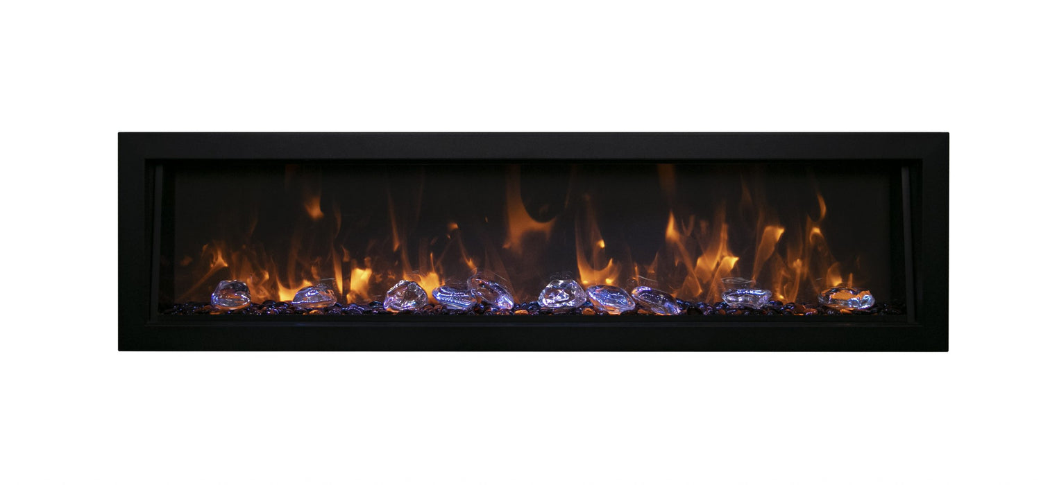 Deep Indoor or Outdoor Electric Built-in only with black steel surround