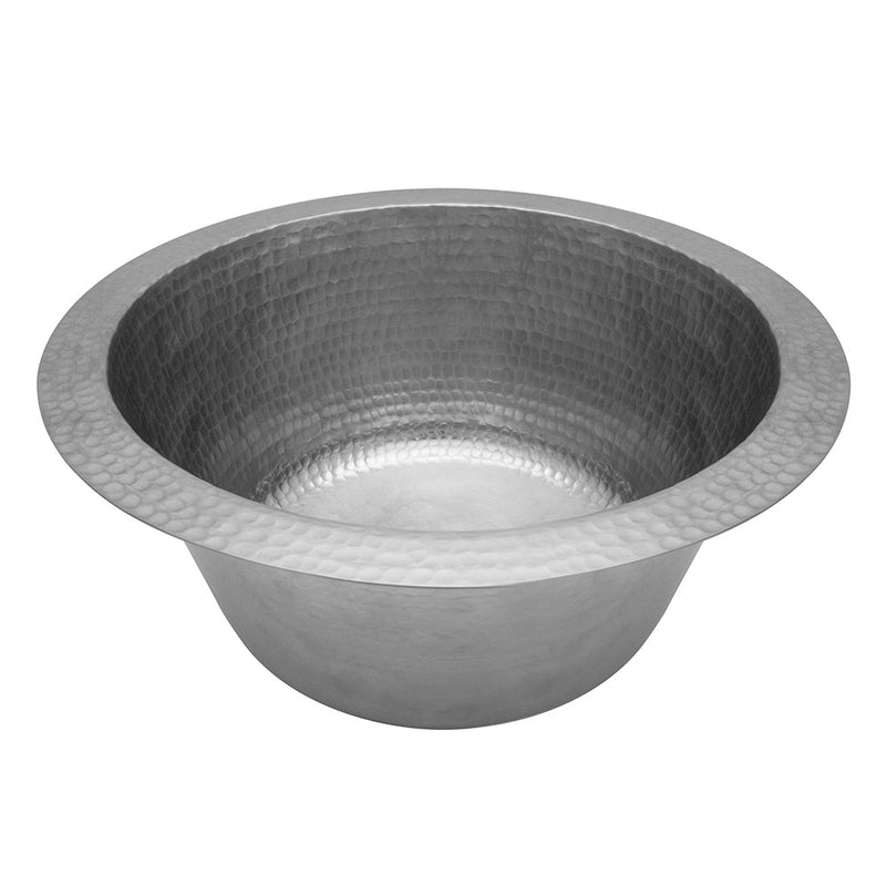 12" Round Hammered Copper Bar Sink w/ 2" Drain Opening