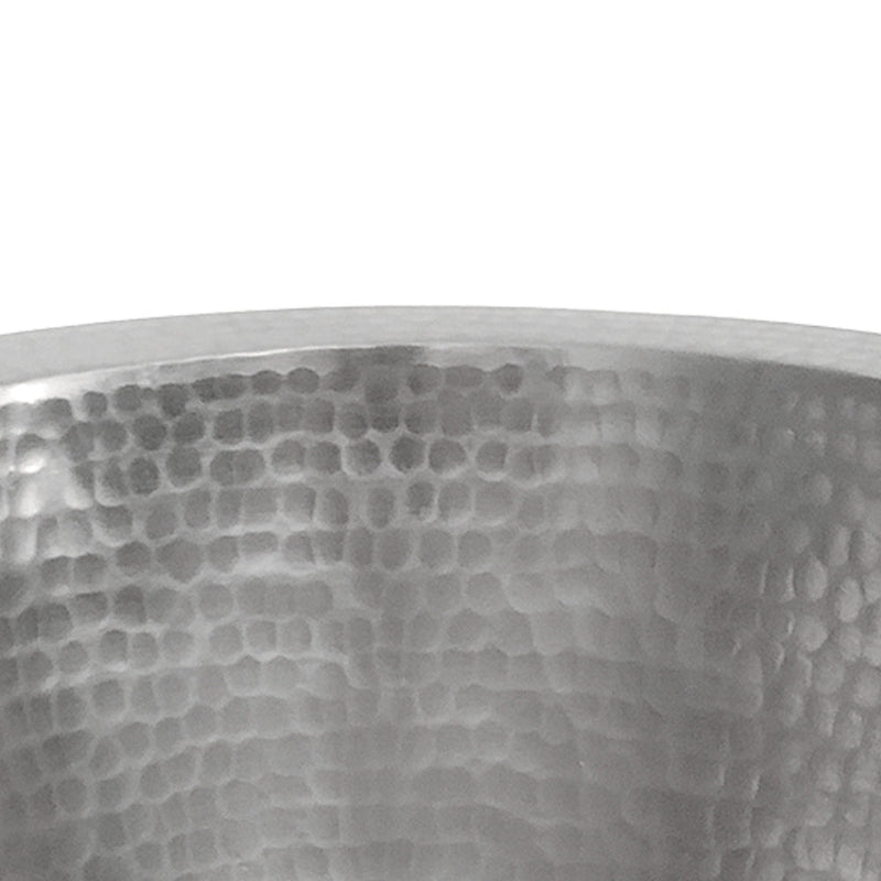 12" Round Hammered Copper Bar Sink w/ 2" Drain Opening