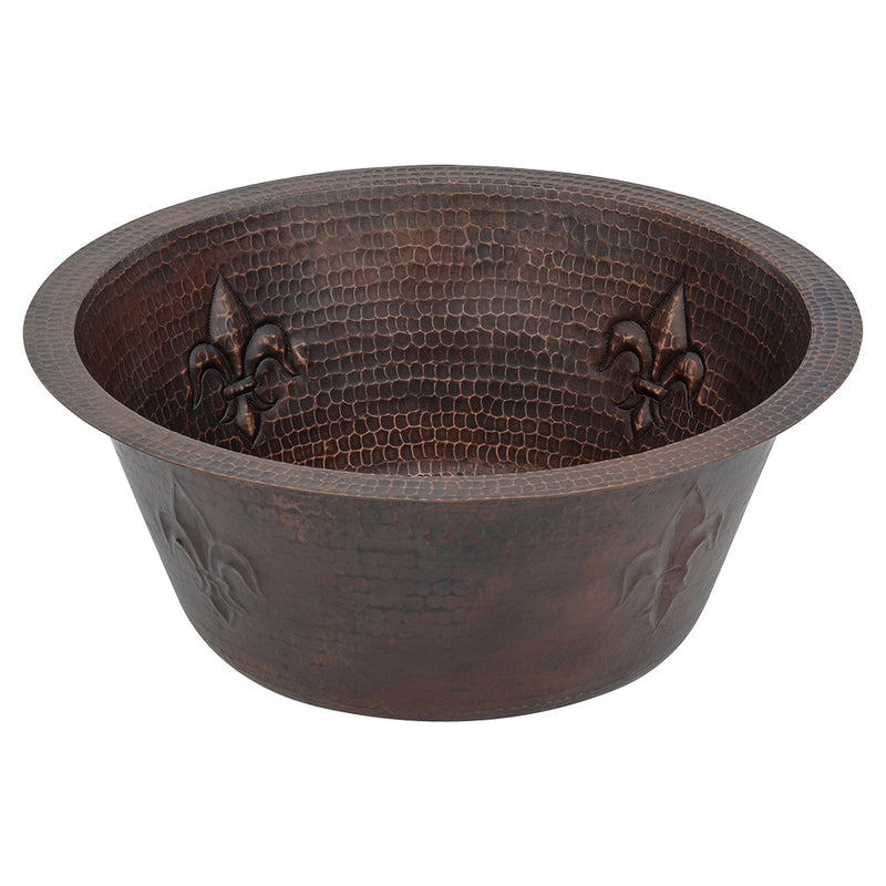 16" Round Copper Bar Sink