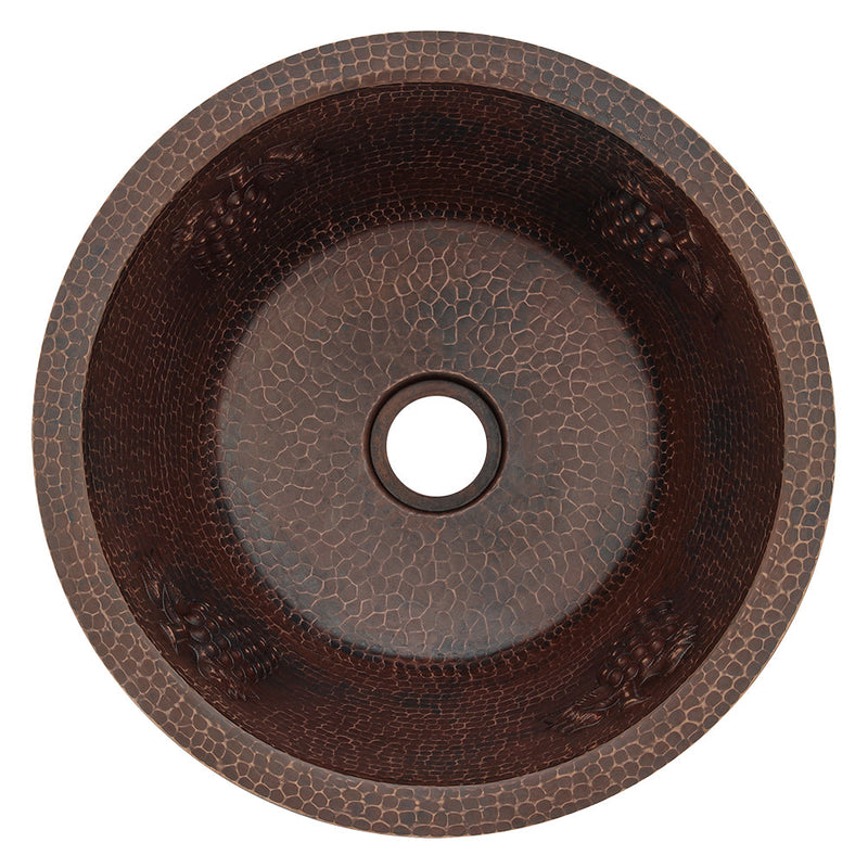 16" Round Copper Bar Sink