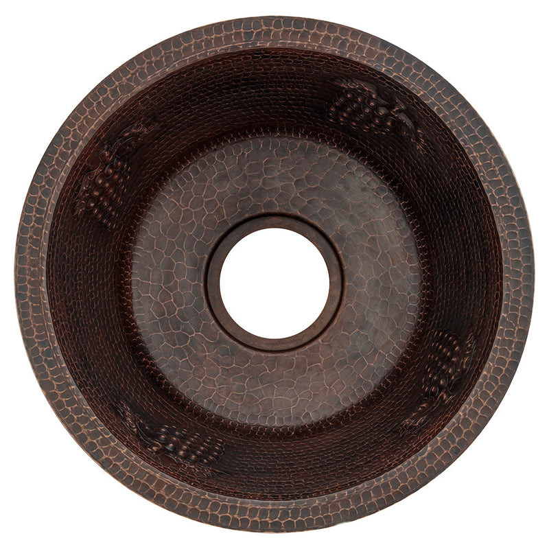 16" Round Copper Bar Sink