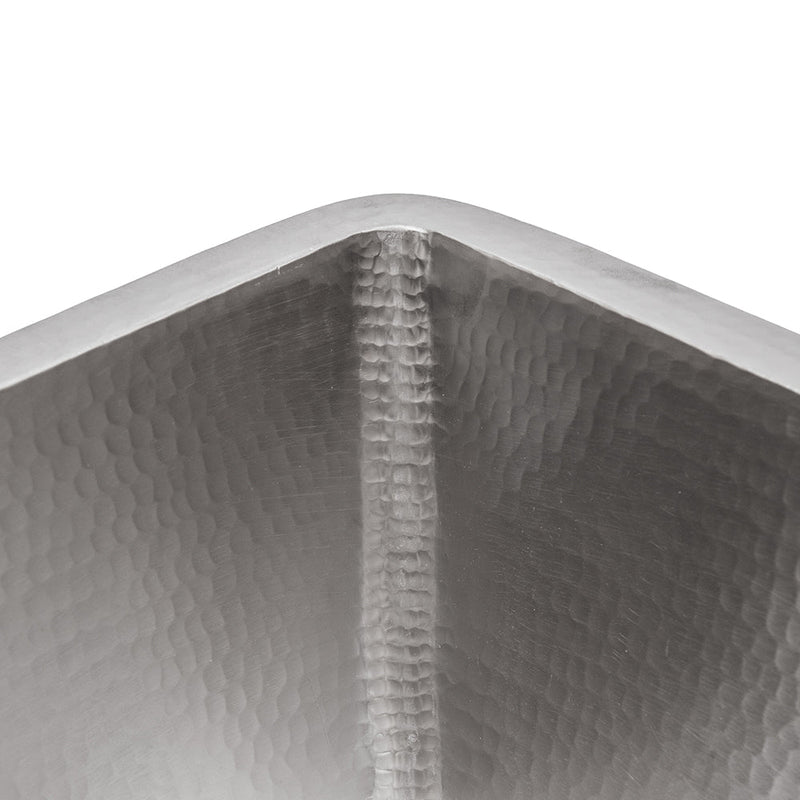 15" Square Hammered Copper Bar/Prep Sink