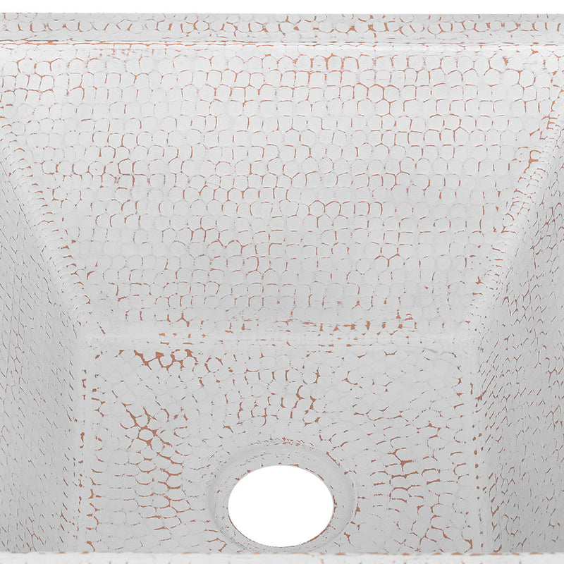 15" Square Hammered Copper Bar/Prep Sink
