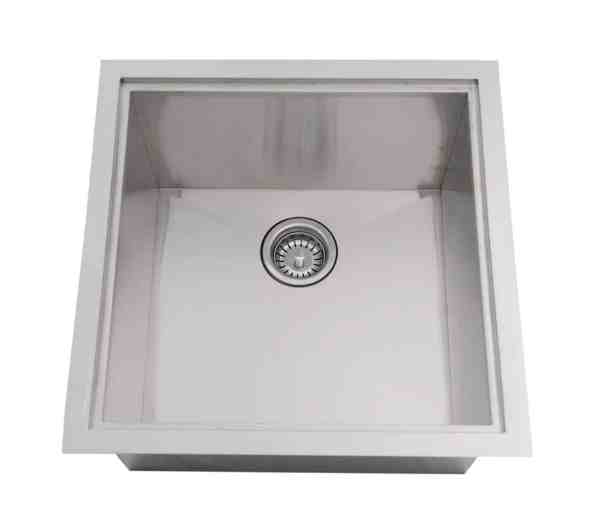 Over/Under 20" x 12" Height Single Basin Sink w/Lid, (1) Sink Drains