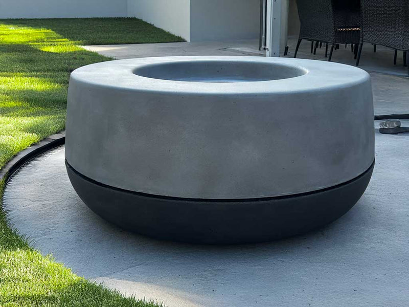 Concrete Cornhole 36" Tumbler Firepit