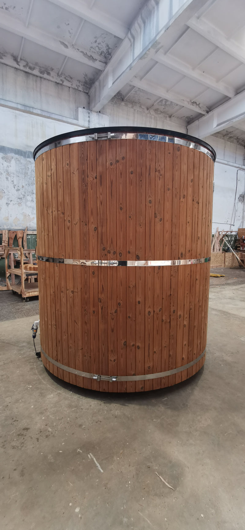 The Drizzle Den – Luxury Outdoor Camping Shower (Thermowood)