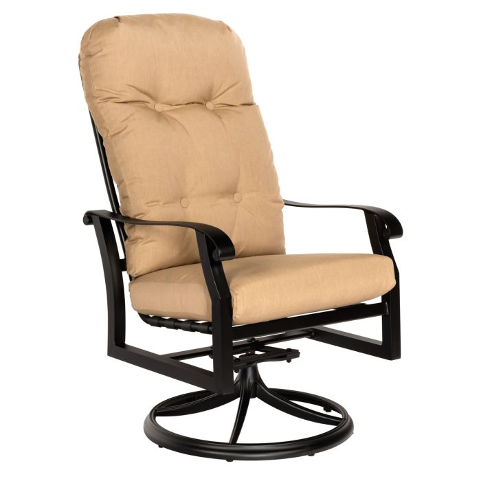 Cortland High Back Swivel Rocking Dining Arm Chair Cushion
