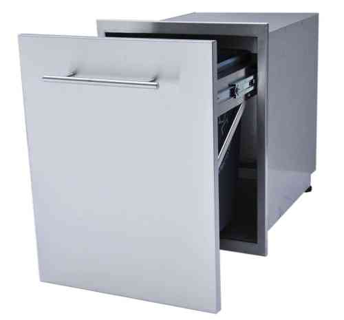 Designer Series, Raised Style - 18" Single Bin Trash Drawer