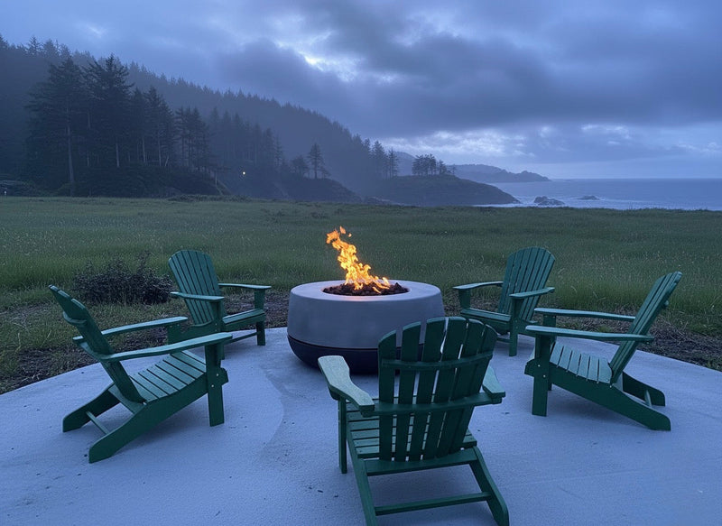 Concrete Cornhole 36" Tumbler Firepit