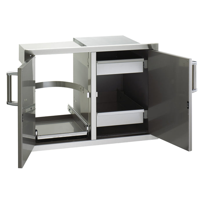 Fire Magic Double Doors with Trash Tray, Louvers and Dual Drawers 21" x 30-1/2" x 20-1/2”