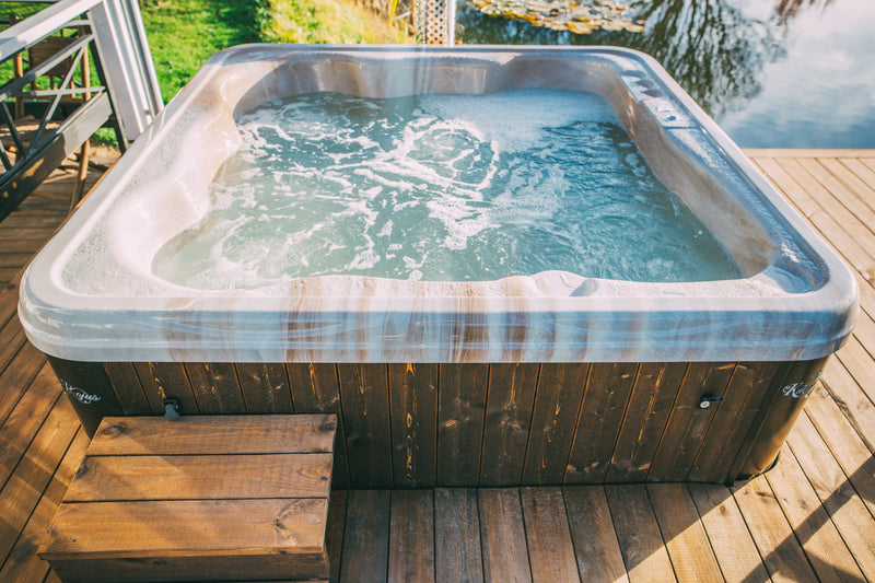 The Volcano Pool — 5-Person Luxury Acrylic Hot Tub with Hydro + Air