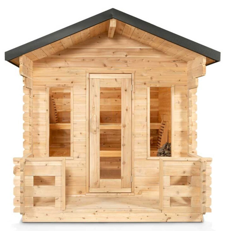 Georgian Cabin Sauna with Porch