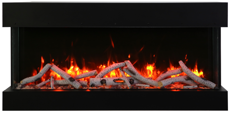 Amanti Tru View Extra Tall Smart Electric - Indoor / Outdoor WiFi Enabled  3 Sided Electric Fireplace