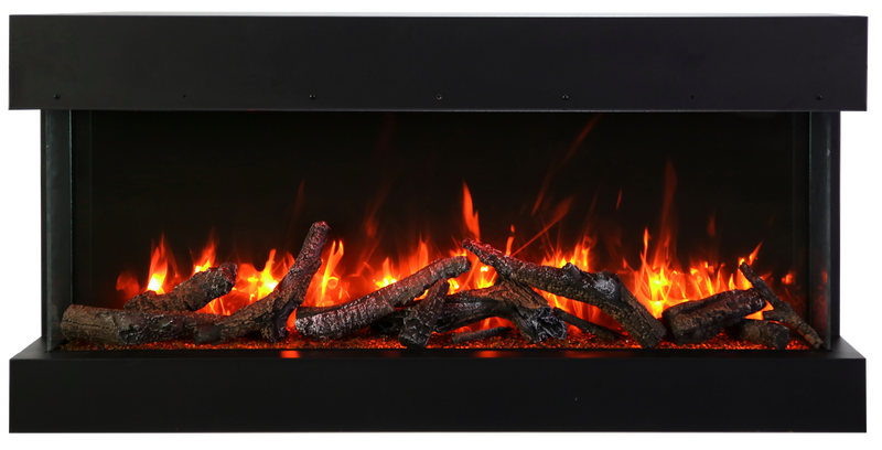 Amanti Tru View Extra Tall Smart Electric - Indoor / Outdoor WiFi Enabled  3 Sided Electric Fireplace