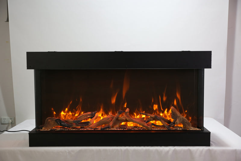 Amanti Tru View Extra Tall Smart Electric - Indoor / Outdoor WiFi Enabled  3 Sided Electric Fireplace