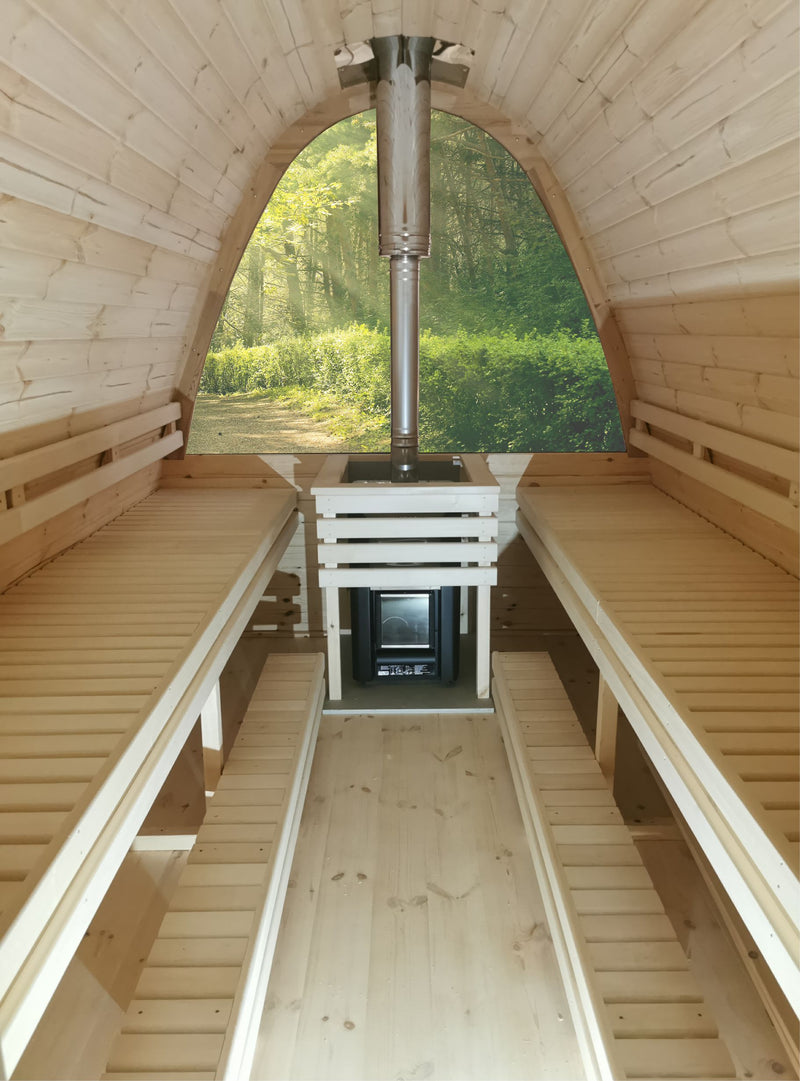 The Sizzle Pod – 6-Person Sauna Cabin