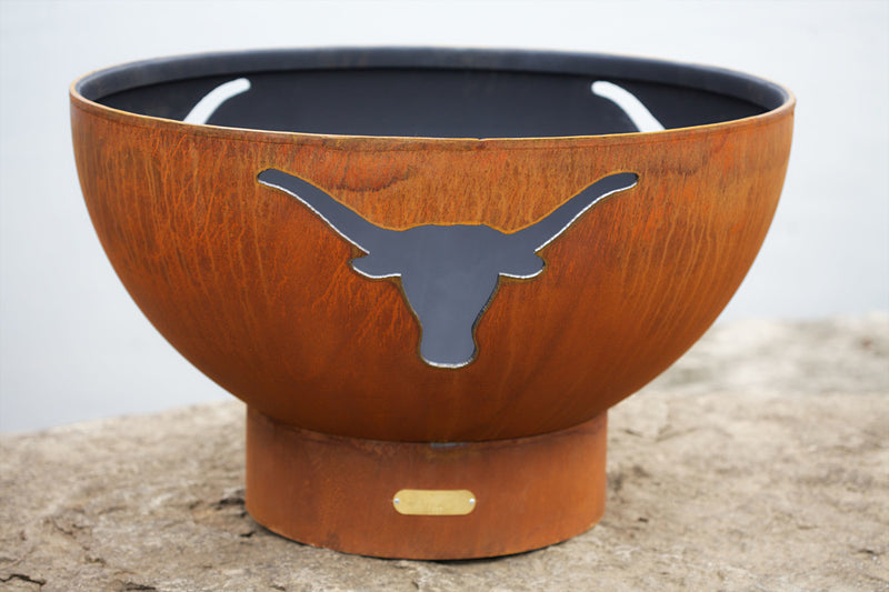 Longhorn steel fire pit