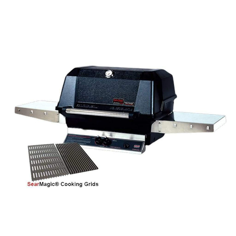 MHP WNK Grill Head Only with 2-Stainless Steel Drop Down Shelves and SearMagic Cooking Grids