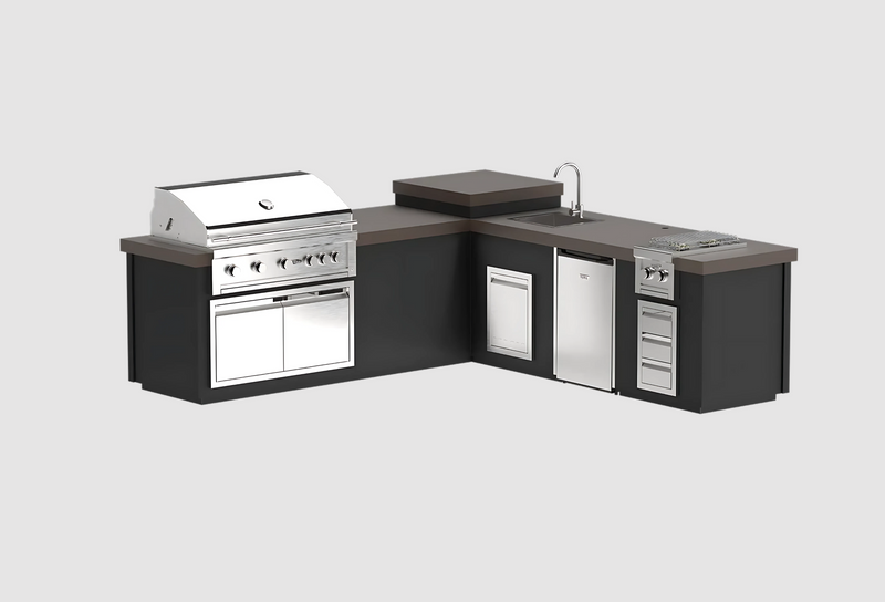 112" Maestro - L - B - Complete BBQ Island