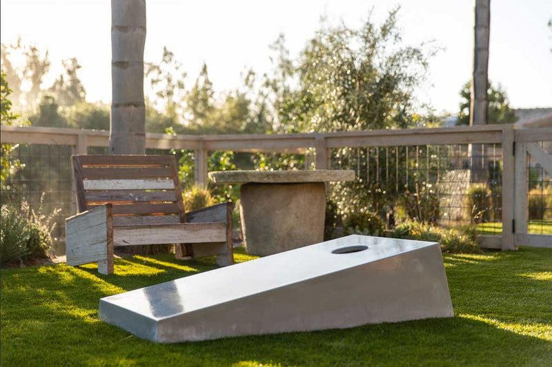 Concrete Cantilever Modern Cornhole Board