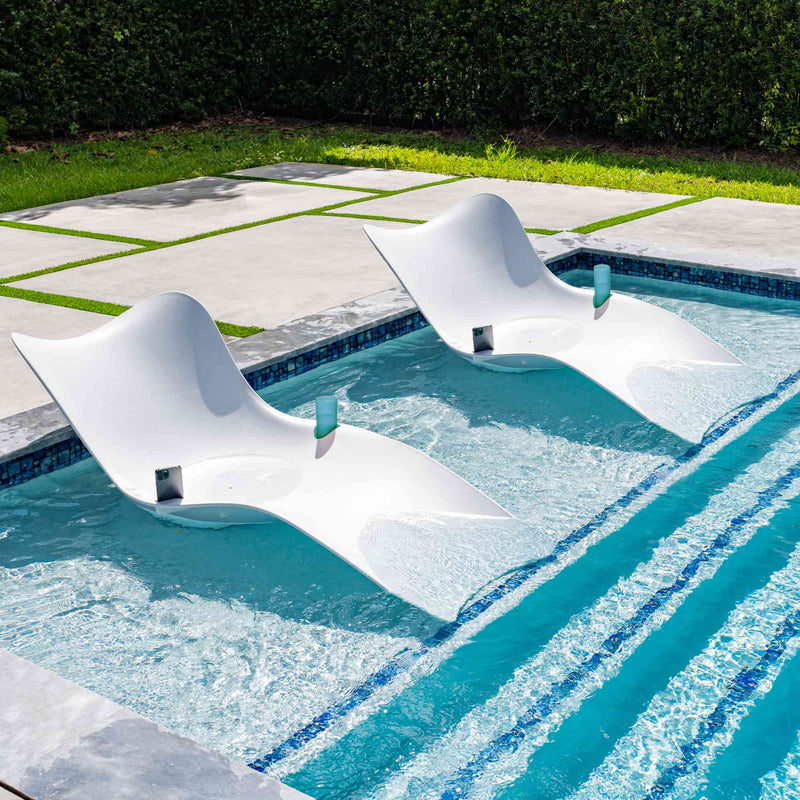 Panama Jack Set of 2 Wave In-Pool Chaise Lounger