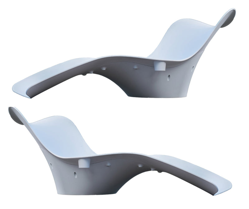 Panama Jack Set of 2 Wave In-Pool Chaise Lounger