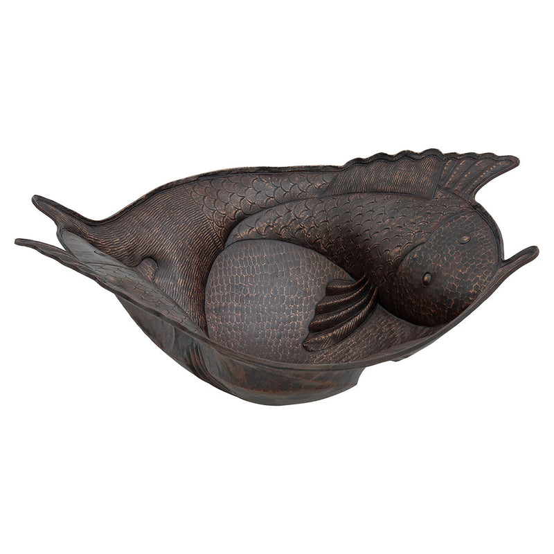 Two Fish Vessel Hammered Copper Sink