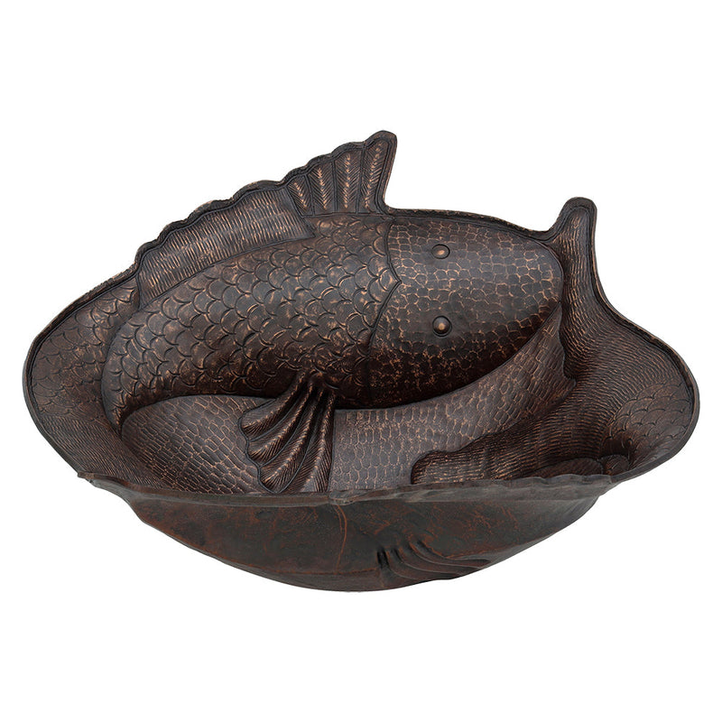 Two Fish Vessel Hammered Copper Sink