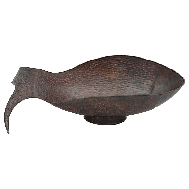 Fish Vessel Hammered Copper Sink