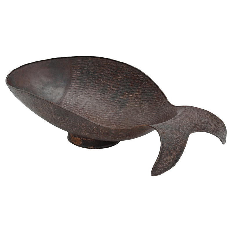 Fish Vessel Hammered Copper Sink
