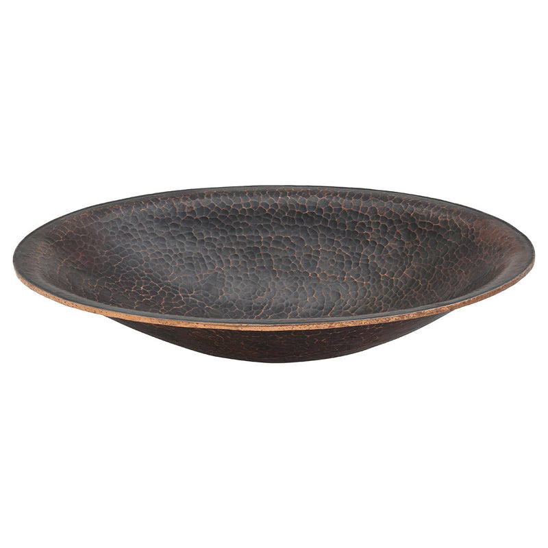 20" Oval Hand Forged Old World Copper Premium Vessel Sink
