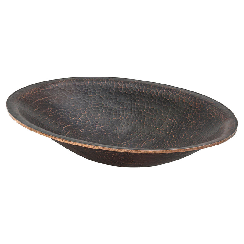 20" Oval Hand Forged Old World Copper Premium Vessel Sink