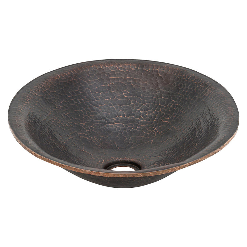 20" Oval Hand Forged Old World Copper Premium Vessel Sink
