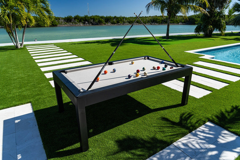 Panama Jack Indoor / Outdoor Billiards Aluminum Pool Table w/Sunbrella Fabric