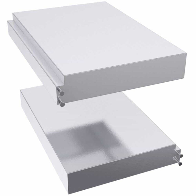 14"W X 20-1/2"D Two adjustable wings w/brackets for grill jacket